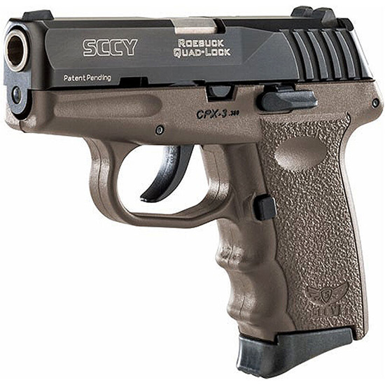 SCCY CPX-3 380ACP FDE BLK NMS 2 10RD - Pistols